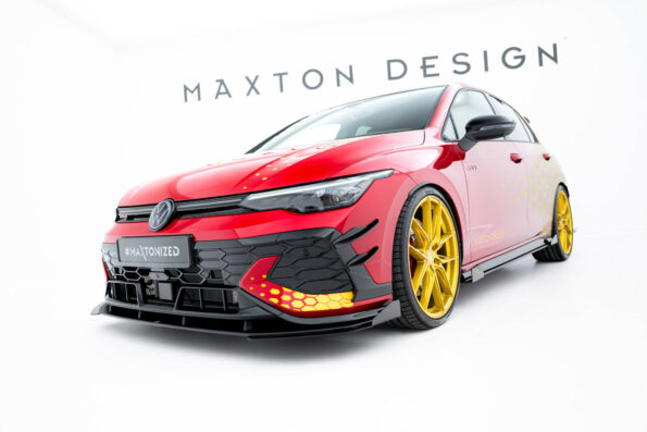 Street Pro Εμπρός Σπόιλερ + Flaps Volkswagen Golf GTI Clubsport Mk8 Facelift