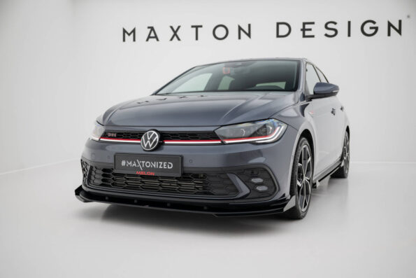 Street Pro Εμπρός Σπόιλερ + Flaps Volkswagen Polo GTI Mk6 Facelift
