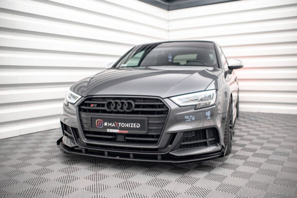 Street Pro Εμπρός Σπόιλερ V.1 + Flaps Audi S3 / A3 S-Line Sportback 8V Facelift